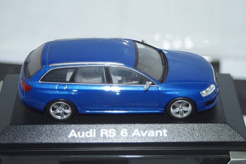 Minichamps (dealer box) audi rs6 avant blue 1:43 - ref 501.07.102.23