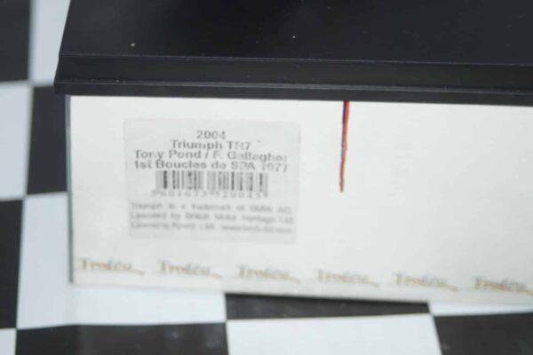 Trofeu triumph tr7 boucles de spa 1977 pond ref 2004