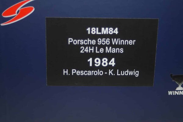 Spark porsche 956 winner 24hr lemans 1984 18lm84