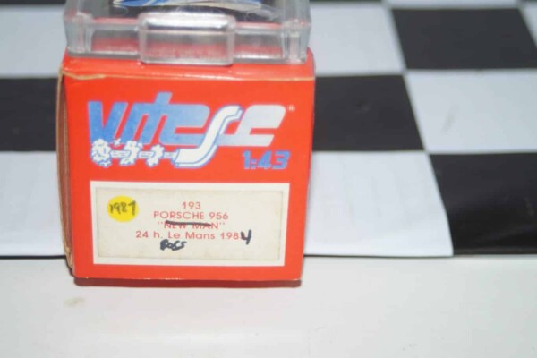 Vitesse porsche 956 24h le mans 1984 1:43 diecast ref 193 (wrong sleeve ,no decals)