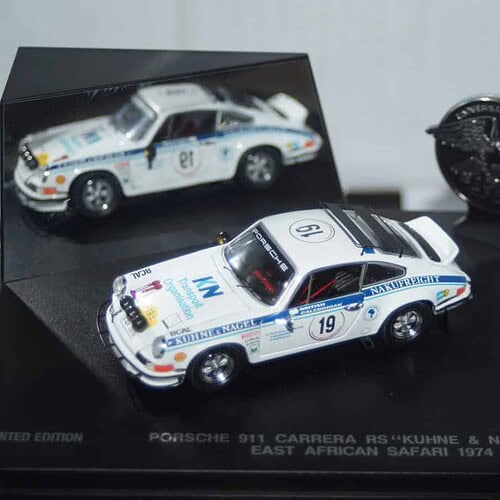 Universal hobbies porsche rs "k.n.n" #19 east african safari 1973 1:43 1602