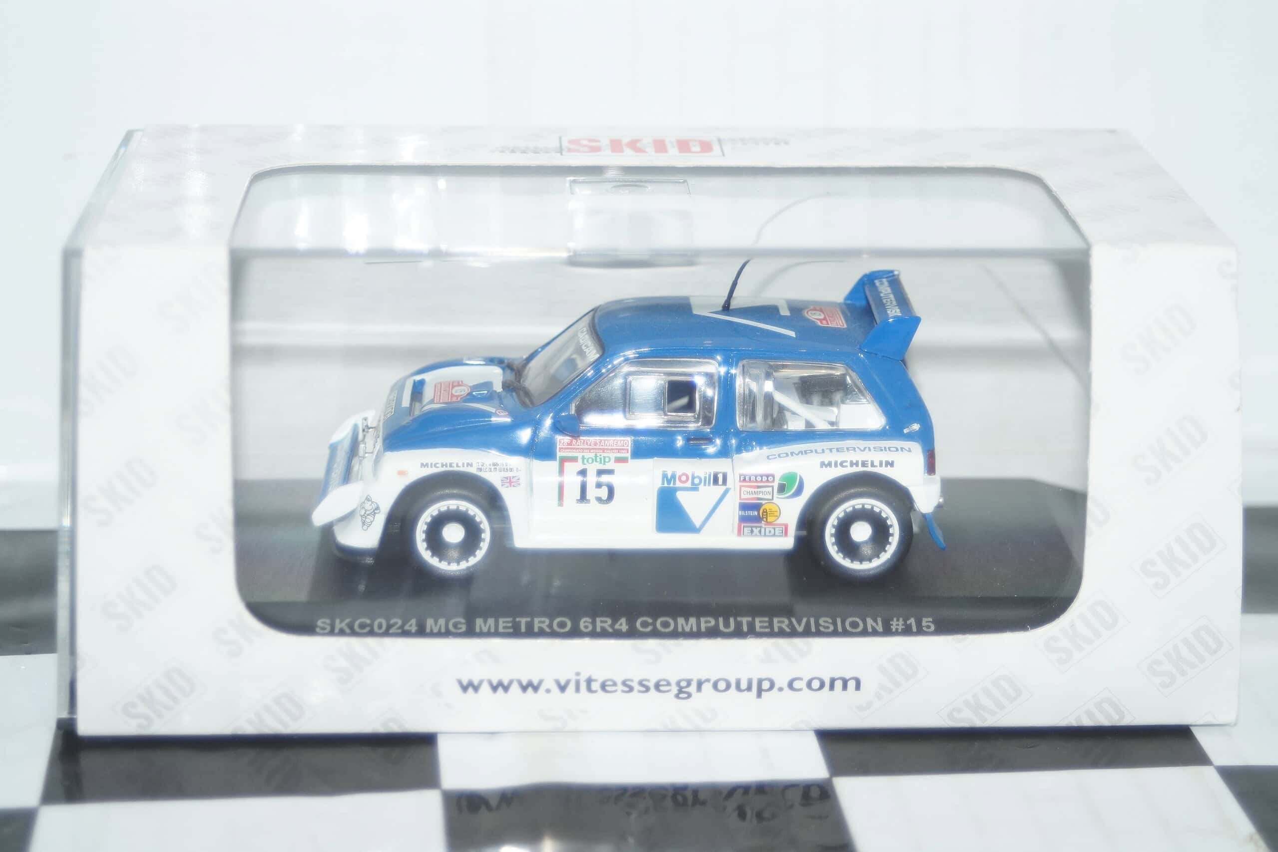 Vitesse / skid mg metro 6r4 #15 computervision san remo 1986 m.wilson 1:43 skc024