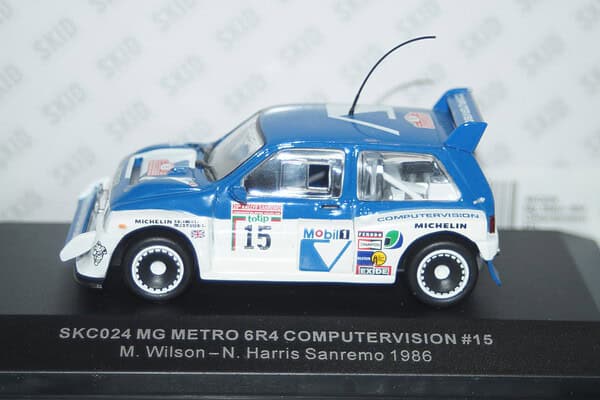 Vitesse / skid mg metro 6r4 #15 computervision san remo 1986 m.wilson 1:43 skc024