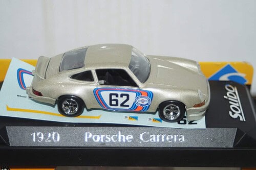 Solido porsche carrera (includes decals) 1:43rd ref 1920
