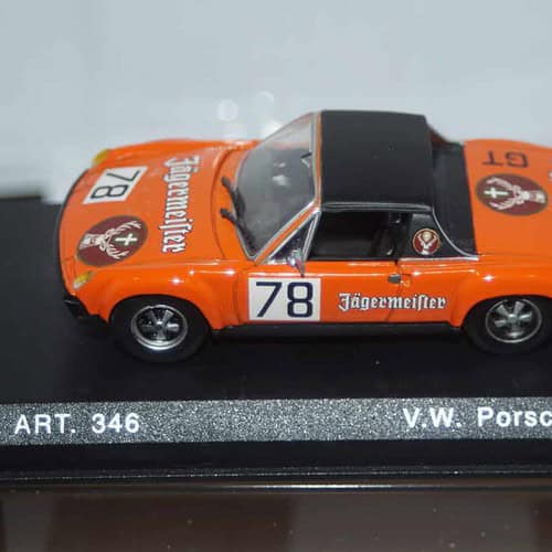 Detail cars vw porsche 914-6 1969 racing jagermeister in 1:43 scale art 346