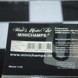 Minichamps porsche 911 gt3rs 24hrs le mans 2005, 403 056971 1:43