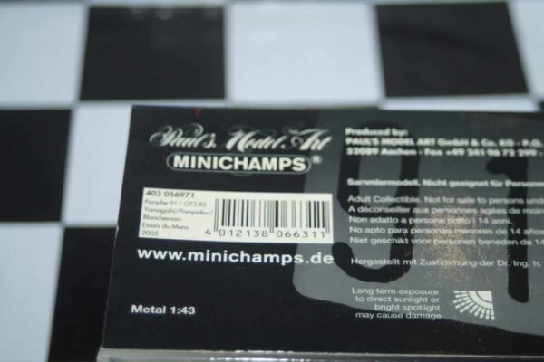 Minichamps porsche 911 gt3rs 24hrs le mans 2005, 403 056971 1:43