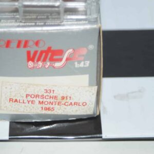 Vitesse porsche 911 monte carlo 1965 #147 1:43 diecast ref 331