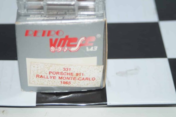 Vitesse porsche 911 monte carlo 1965 #147 1:43 diecast ref 331