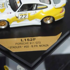 Vitesse porsche 911gt2 #22 b.p.r monza  1:43 diecast ref l152f