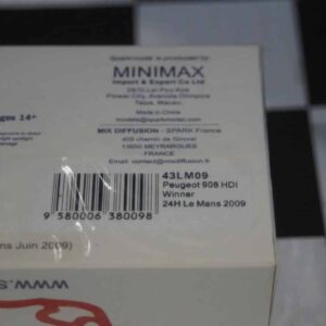 Spark peugeot 908 hdi winner 24h le mans 2009 1:43 ref 43lm09