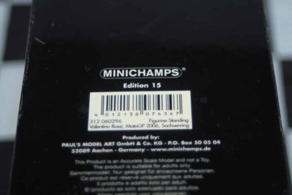 Minichamps v.rossi motogp 2006 figurine 1:12th 312 060296