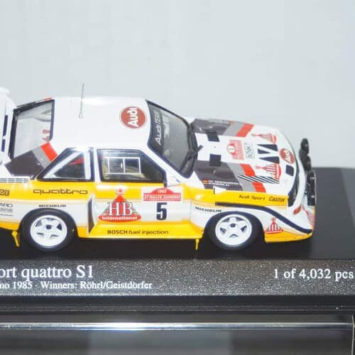 Minichamps audi s1 #5 san remo 1985 400 851205 in 1:43