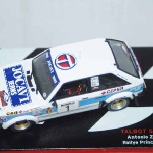 Altaya ixo talbot sunbeam lotus #1 rally asturias 1982 1/43
