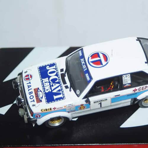Altaya ixo talbot sunbeam lotus #1 rally asturias 1982 1/43