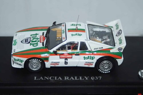 Kyosho lancia rally 037 #5 tour de corse 1984 m.alen 1:43 03181a