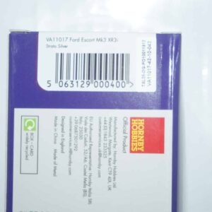 Vanguards ford escort mk3 xr3i silver 1/43 ref va11017