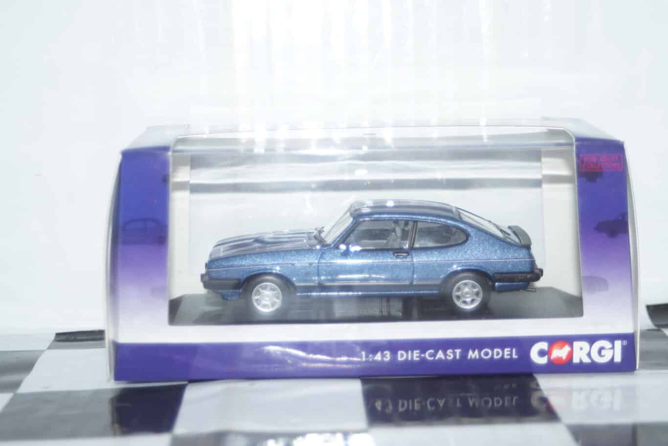 Vanguards Ford Capri MK3 2.8 injection Blue 1/43 Ref VA10822