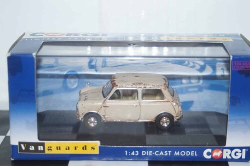 Morris minor 10000  rose taupe 60th anniversary model va05807 vanguards grey 1/43 diecast