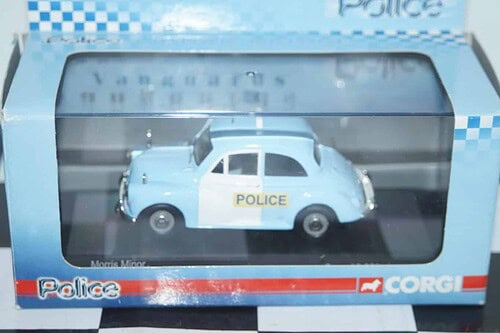 Corgi vanguards morris minor traffic police 75th anniversary ref va05806