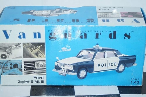 Vanguards ford zephyr 6 mk3 west riding constabulary police ref va46000