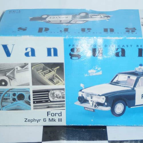 Vanguards ford zephyr 6 mk3 west riding constabulary police ref va46000