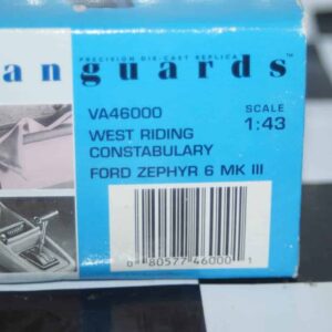Vanguards ford zephyr 6 mk3 west riding constabulary police ref va46000