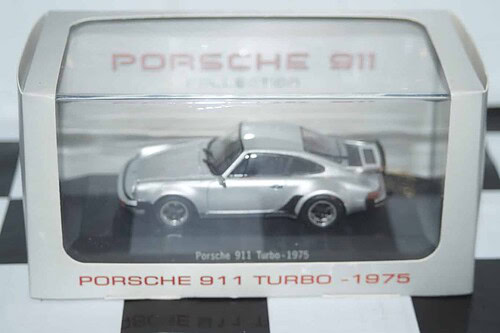 Atlas editions ixo based porsche 911 turbo 1975 silver 1:43 diecast