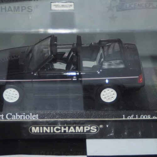 Minichamps ford escort cabriolet 1983 black lhd 1:43 400 085031