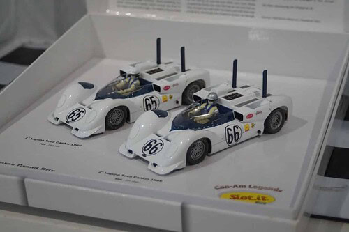 Slot it chaparral 2e set #65 & #66 1st & 2nd laguna seca can-am 1966 cw08