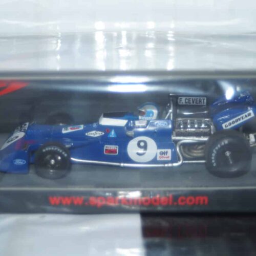 Spark tyrrell 002 winner us gp 1971 #9 f.cevert s7215 1:43 resin