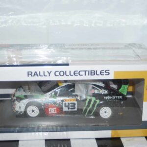Sunstar ford focus rs wrc 2010 rallyday show at castle combe circuit ken block ref 3956 1:18 scale