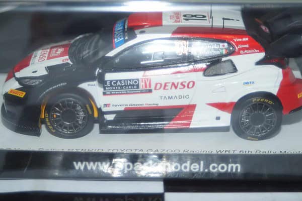 Spark toyota gr yaris rally wrt 6th rally monte carlo #18 2023 k.katsuta 1:43 resin s6721