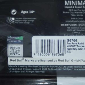 Spark ford puma rally safari kenya 2022 s.loeb #19 1:43 resin s6706