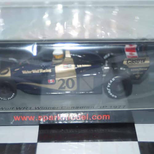 Spark wolf wr1 winner canadian gp 1977 #20 j.scheckter 1:43 resin s9998