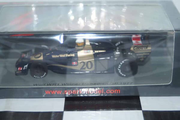 Spark wolf wr1 winner canadian gp 1977 #20 j.scheckter 1:43 resin s9998