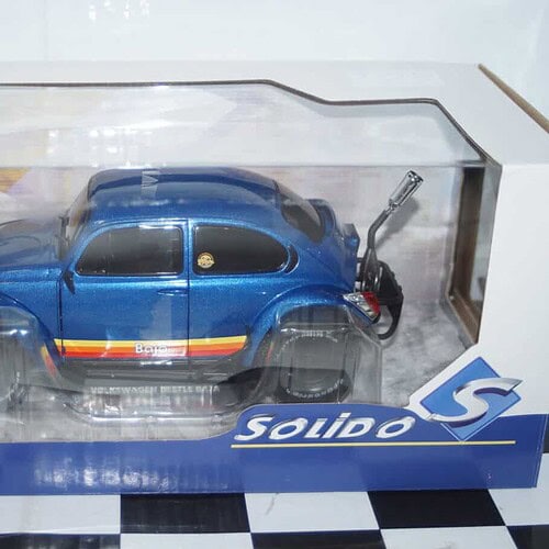 Solido volkswagen beetle baja metallic blue 1975 1:18 diecast s1809601