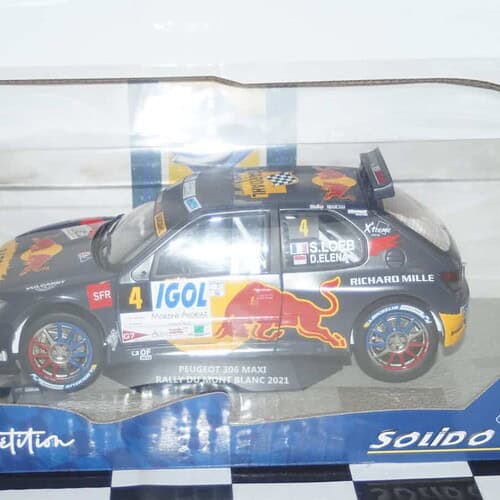 Solido peugeot 306 maxi rally du mont blanc 2021 1:18 diecast s1808301