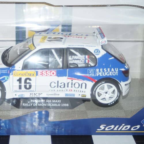 Solido peugeot 306 maxi rally du mont blanc 2021 1:18 diecast s1808301