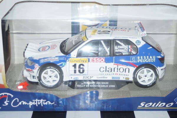 Solido peugeot 306 maxi rally du mont blanc 2021 1:18 diecast s1808301