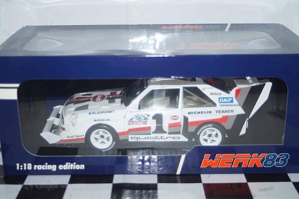 Werk83 audi s1 winner pikes peak 1987 #1 w.rohrl 1:18 diecast w1802801