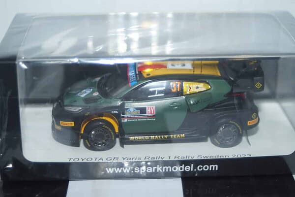 Spark toyota yaris gr rally sweden 2023 l.bertelli #37 1:43 resin s6730