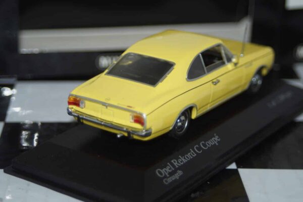 Minichamps opel rekord c coupe yellow 1966 430 046125