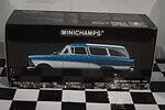 Minichamps opel rekord p1 caravan 1958 blue 1:18 180 043210