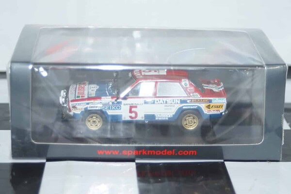 Spark datsun violet gt 2nd safari rally 1981 1:43 resin s7772