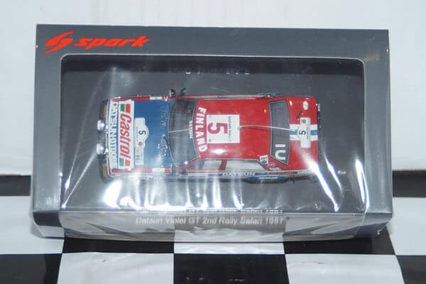 Spark datsun violet gt 2nd safari rally 1981 1:43 resin s7772