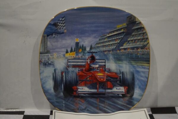 Bradford exchange gran premio d`europa 2000 ferrari plate & certificate