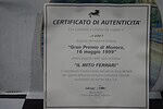 Bradford exchange gran premio di monaco 1999 ferrari plate & certificate