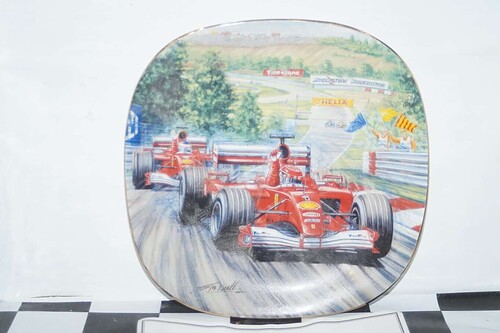 Bradford exchange gran premio di ungheria 2001 ferrari plate & certificate