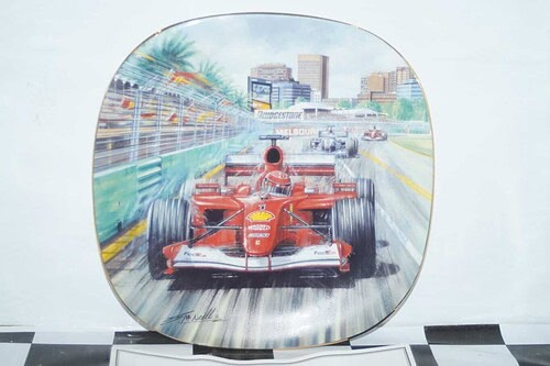 Bradford exchange gran premio di australia 2001 ferrari plate & certificate